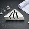 Escuadra de inglete triangular Marcas grabadas Escuadra de inglete Regla triangular Herramienta manual de alta resistencia Escala fácil de leer para metalúrgicos