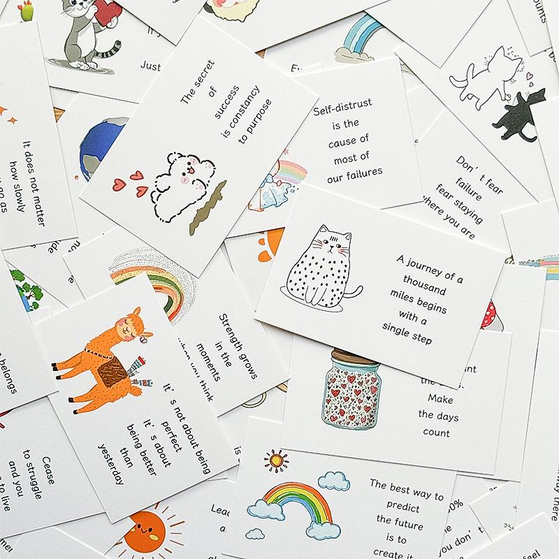 90 Stück Inspirierende AffirmationskartenMotivierende ZitateMotivierende InspirationSegenskartenGeburtstagsgeschenkeNachricht Kleine Karten