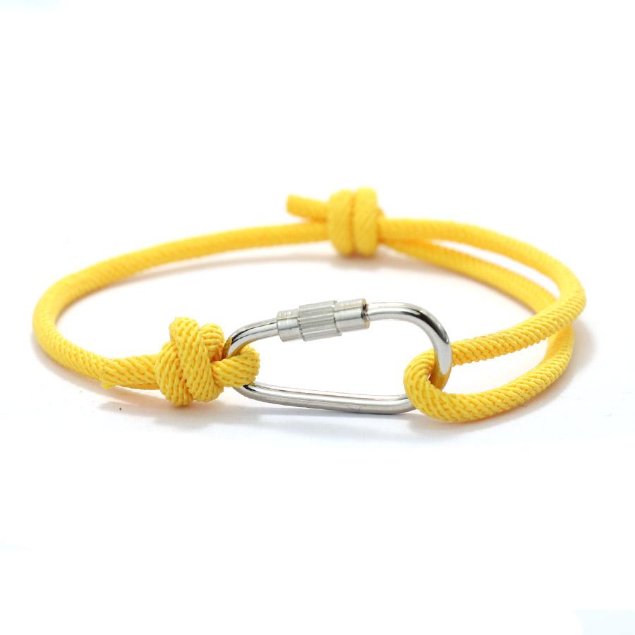 Noter New Stylish Knot Bracelet for Men Handmade Sliding Adjustable 3mm Thin String Braslet Outdoor Mountaineering Braclet Joias