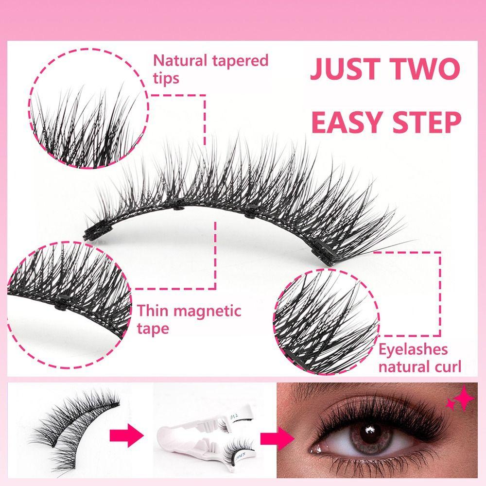 Natural Magnetic Eyelashes Curler Eyelash Extension Tools  For Makeup & Beauty Enthusiasts