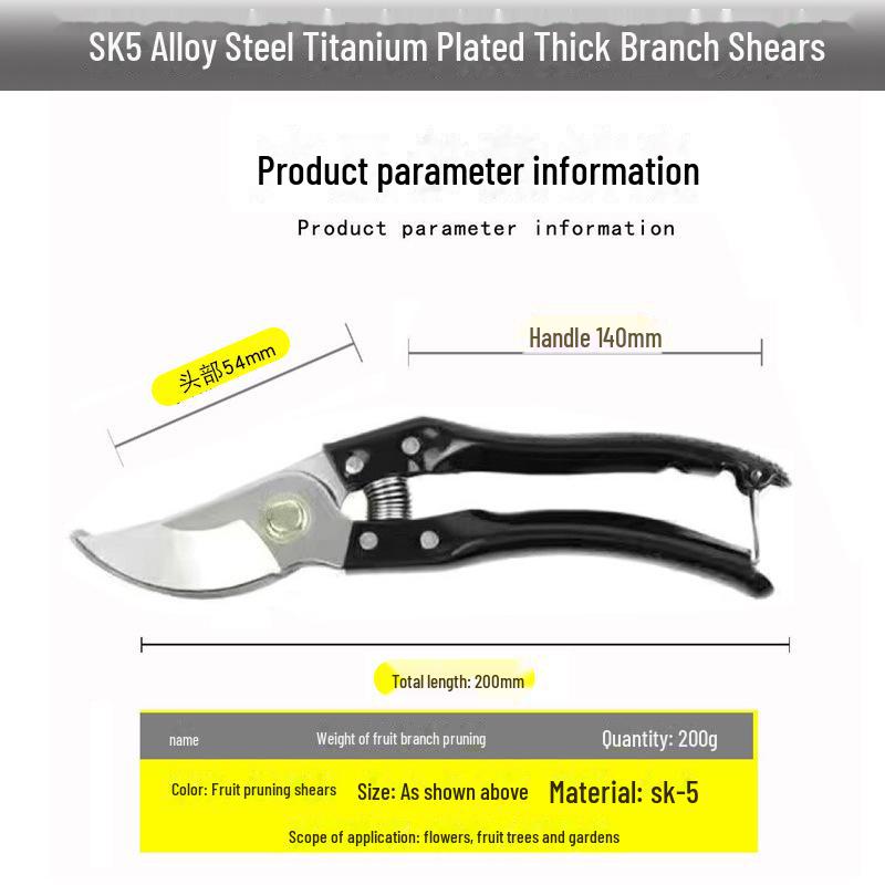 Garden Pruning Shears for Fruit Trees and Thick Branches