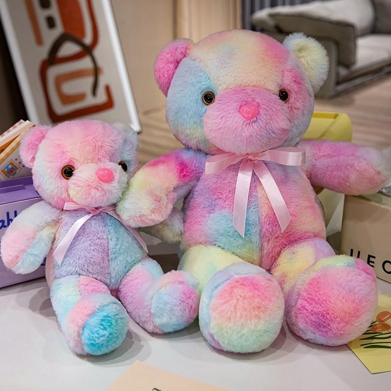 Teddy Glowing Colorful Bear Plush Toy Stuffed Animal Doll Decoration Kids Gift