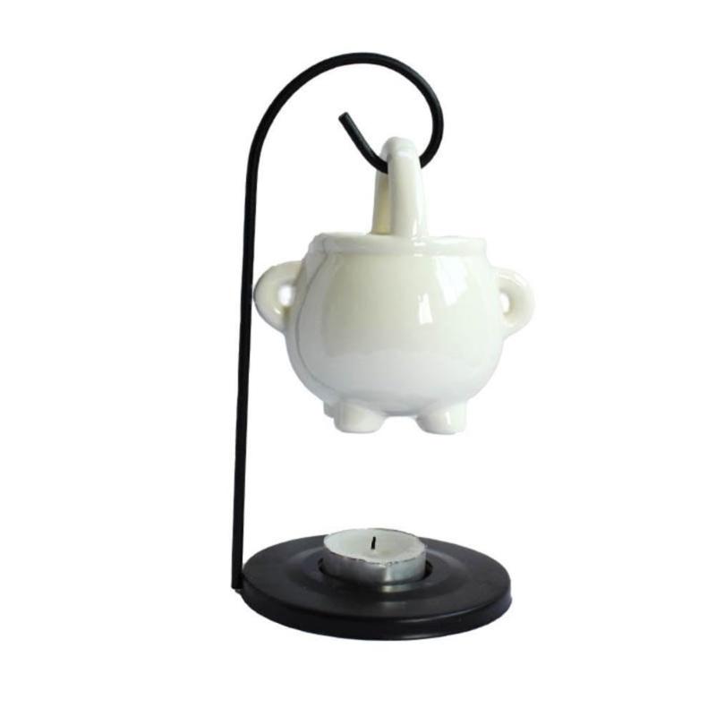 

Ceramics Hanging Cauldron Essential Oil Burners and Tealight Stand for Essential Oil and Wax Melt Warmer Aromas Diffuser 1
