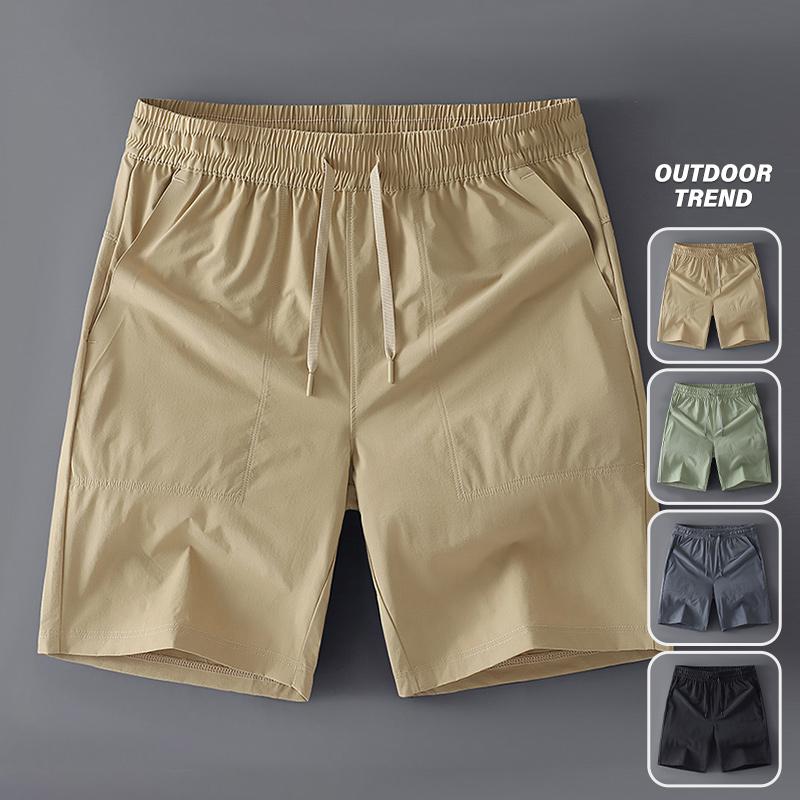 Pantaloni scurți sport casual de vară pentru bărbați, largi, cu picior drept, de lungime trei sferturi