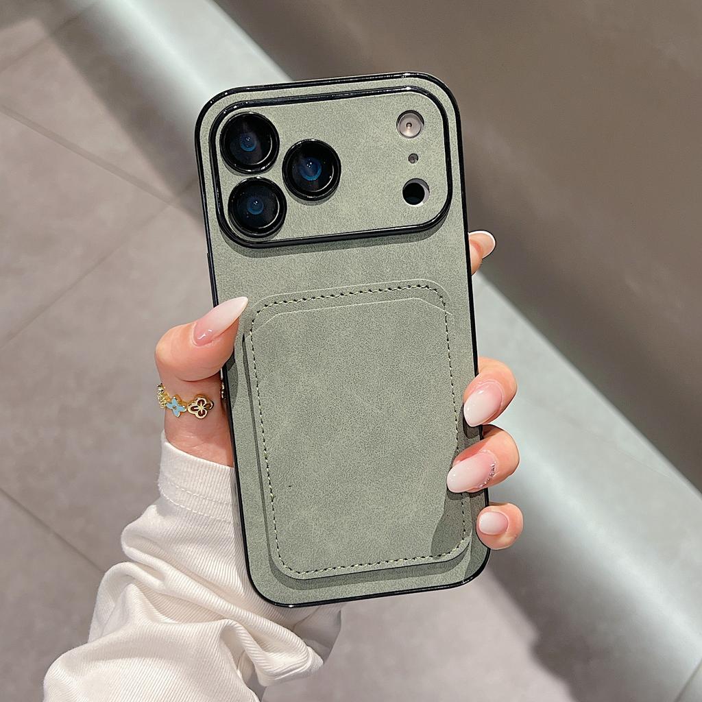 Denim pattern card bag iPhone17PROMAX for Apple 17/16/15 PRO mobile phone case card bag