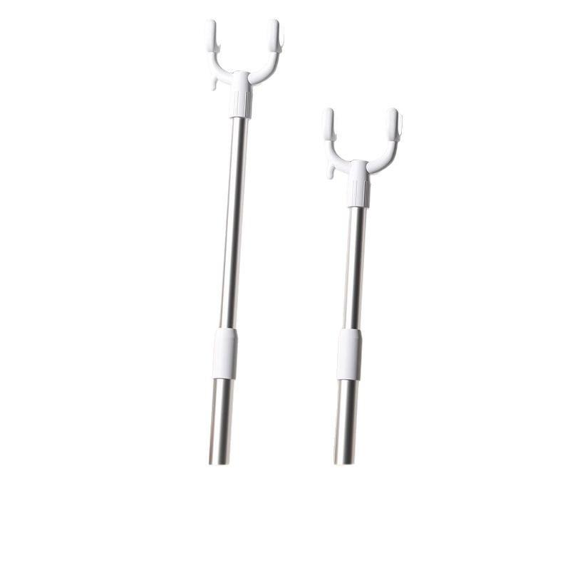 Clothes Support and Drying Pole with Y-Fork Extension