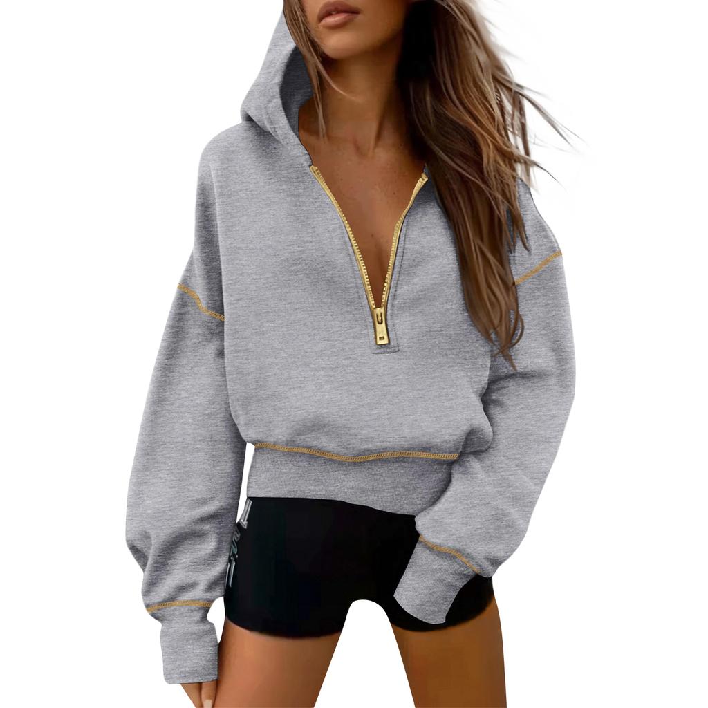 Women's Fashion Women's Lightweight Long Sleeve Pullover With Pockets Preppy Graphic Hoodie