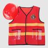 2/6pcs Washable Kids Fireman Costume for Kids,Boys,Girls,Toddlers,and Children with Complete Firefighter Accessories