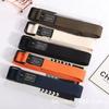 Unisex Cargo Belt Pants Canvas Waistband Extended Length Pants Strap Students