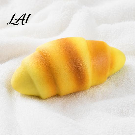 Croissant Stress Relief Toy Squeeze Toy Simulated Bread Sensory Fidget Home Office Worker Relaxation Desk Portable