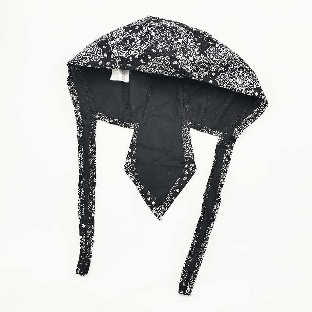Trifong Bandana Cap, Cotton, Paisley Pattern, Pirate Hat, Quick-drying, Sweat-wicking, Breathable, Summer, UV Cut, Do-rag, Inner Cap, Bicycle Helmet,