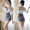 Sexy lingerie flirting hot bed passion sexy lace transparent pure desire pajamas no temptation