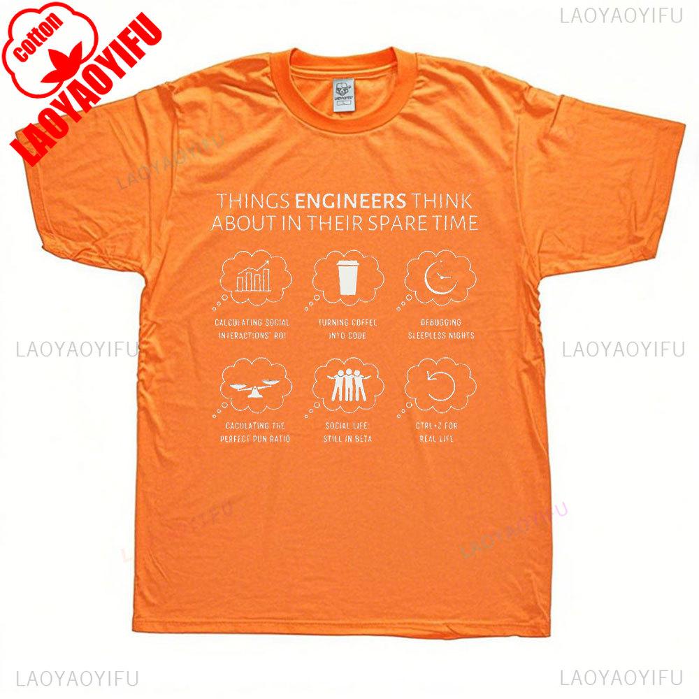 Смешная инженерная футболка Подарок выпускникам Подарочная футболка Мужчины Женщины Лето Хлопок Короткий рукав Мужская одежда Графические футболки Винтажные S