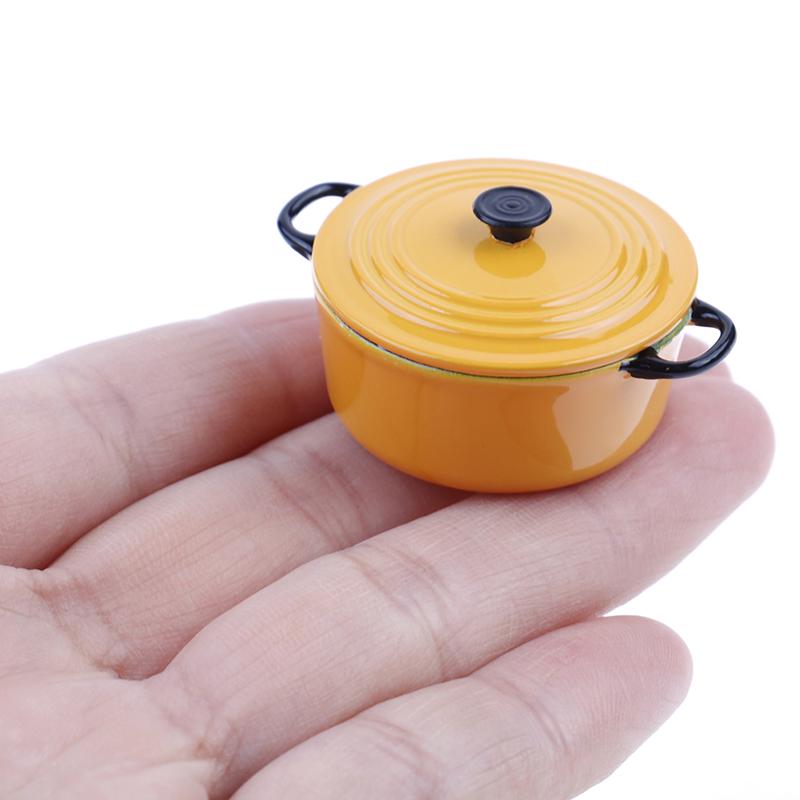 34*17mm 1:12 dollhouse miniature kitchen cooking ware pot boiler pan toy