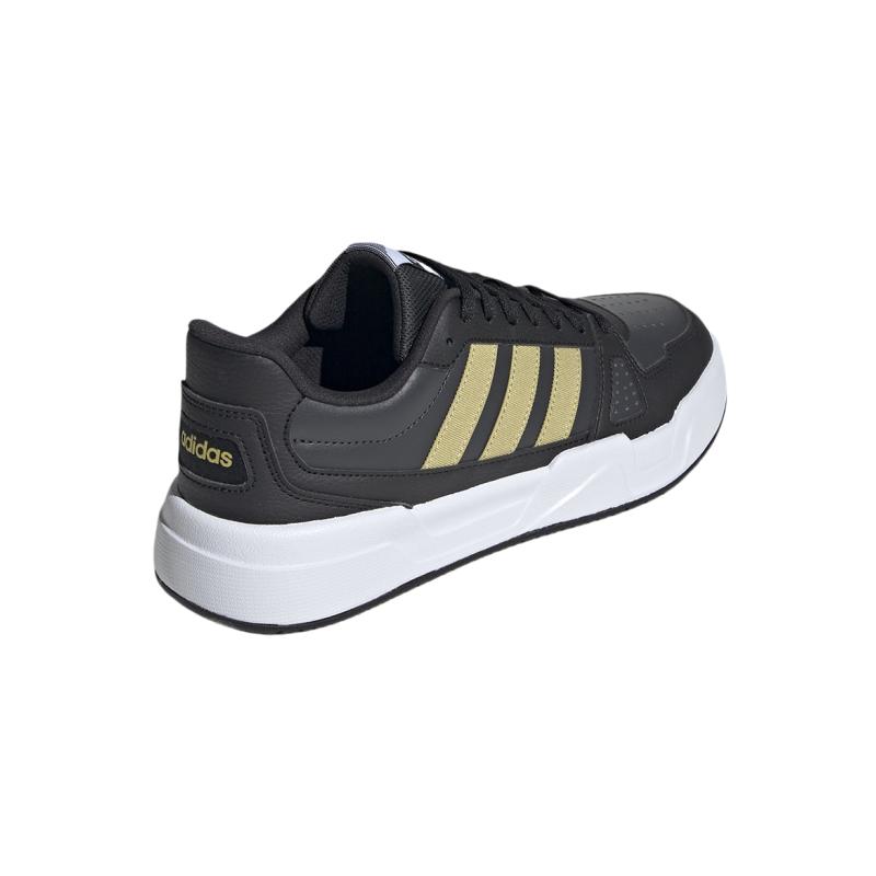 Adidas LITE BALLER Slip Resistant Abrasion Resistant Low top Skateboard Shoes Unisex Black Gold Sneakers JR5235