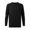 Men's Hoodless Sweatshirt Pullover Sweater For Leisure In And Winter With Ribbed Lightweight Sweatshirts Color