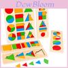 Wooden Geometric Shape Puzzle For Toddlers Educational Toy For Early Learning