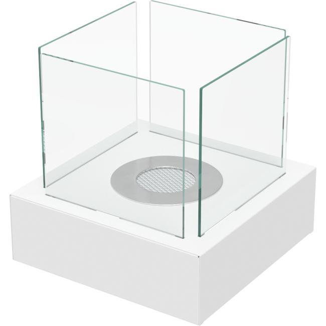 Tabletop Bio-fireplace TANGO3 White Set Mix
