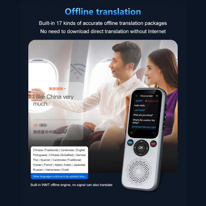 New S20 Language Translator Device Support 138 Real-time Language Translator Translation AI Translator with ChatGPT Translator for Students Learners
