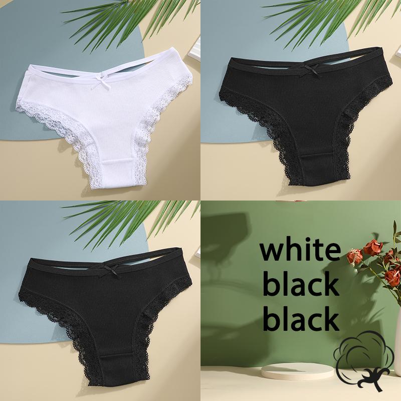 

FINETOO 3 шт./компл. хлопковые трусы женские трусики со средней талией сексуальное нижнее белье женское нижнее белье трусики с бантом удобные женские M&fast shipping