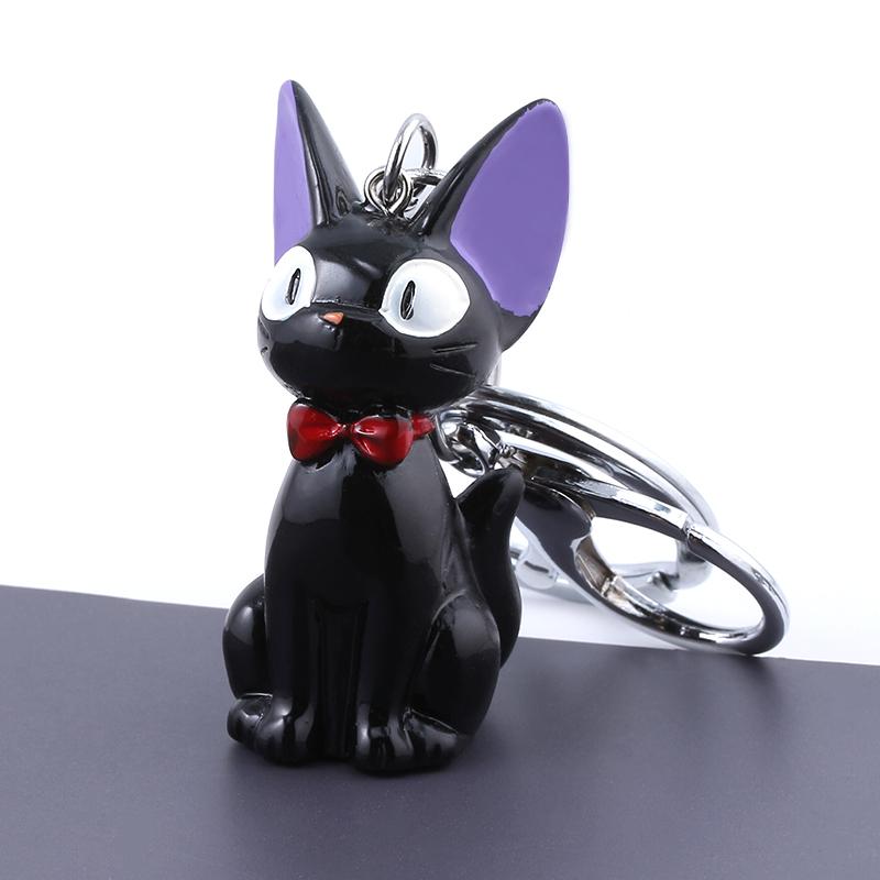 Anime Cute Black Cat Keychain Cartoon Cosplay Home delivery Props Pendant Keyring Wen Women Backpack Jewelry Accessories Gift