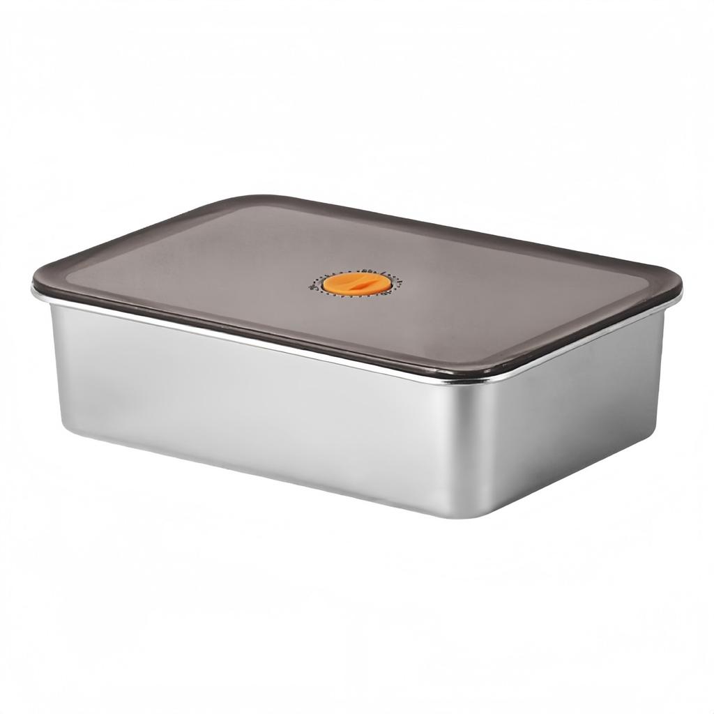 Stainless Steel Refrigerator Storage Box 30x21x12cm 5800ML Capacity