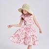 Girls' Sleeveless Floral Pure Cotton Dress