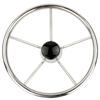 13.5'' Stainless Steel Marine Boat Steering Wheel, 5-Spoke Design with 25° Dish Angle