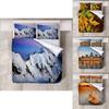 Luxurious 3d Bed Sheet Set Colorful Polyester Modern Simple Design Fits 6.6ft Bed