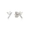 Tirrlirr Brentan Silver White Earrings Tessvw00245S