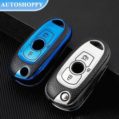 Waterproof TPU Leather Car Flip Key Case Cover Shell Fob For Buick VERANO ENCORE GX GL6 For Opel Vauxhall Astra K Corsa E Auto Styling Accessories
