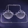 Full Shell Bra Top Wrapped Chest Hot Rhinestone Body Crystal Chain Shiny Women Sexy Lingerie With Diamond