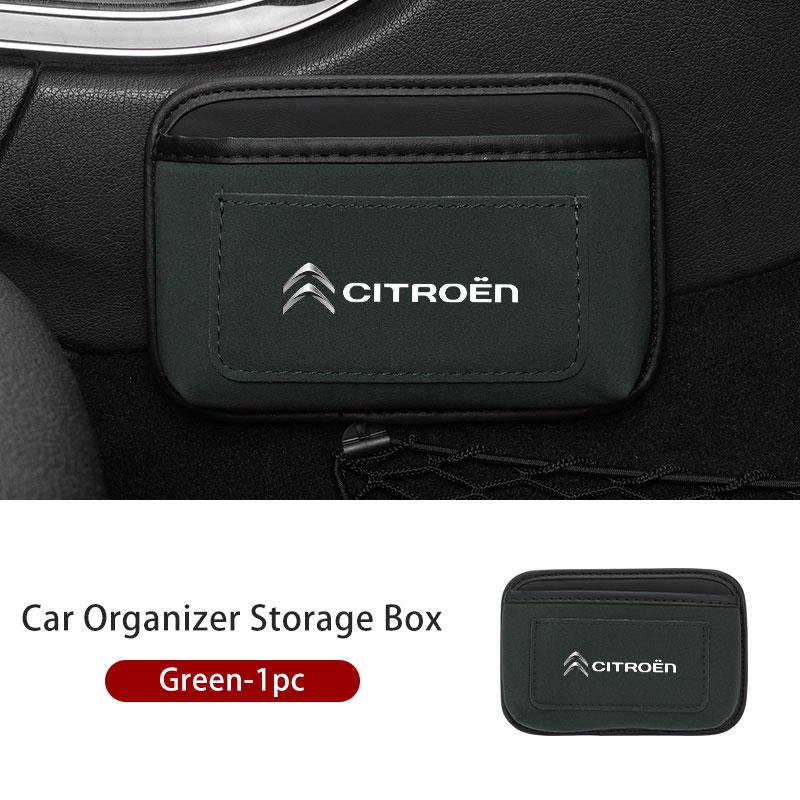 Boîte Auto Coller Cartes Téléphone Clé Auto-adhésif Poche de Rangement Pour Citroen C4 C3 C5 C1 C2 C6 VTS C4L DS3 DS4 DS5 Grand