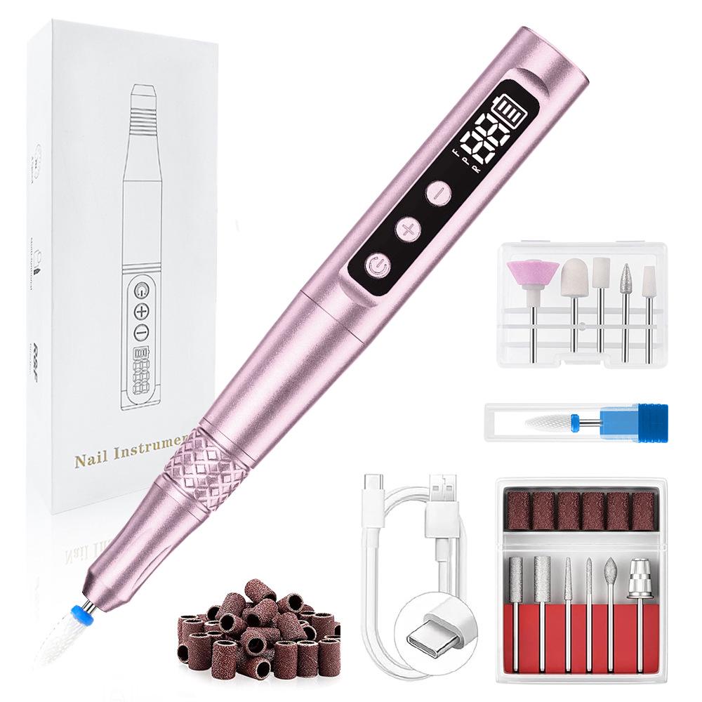 Electric Nail Art Grinding Machine with Curing Lamp – Nail Grinder and Remover