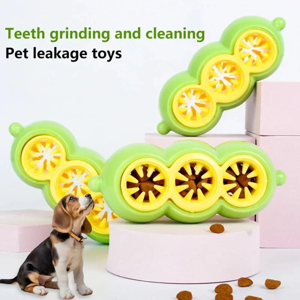 

Pea Shaped Food Leaks Snack Box Teeth Grinding Puppy Chew Toys Dog Supplies