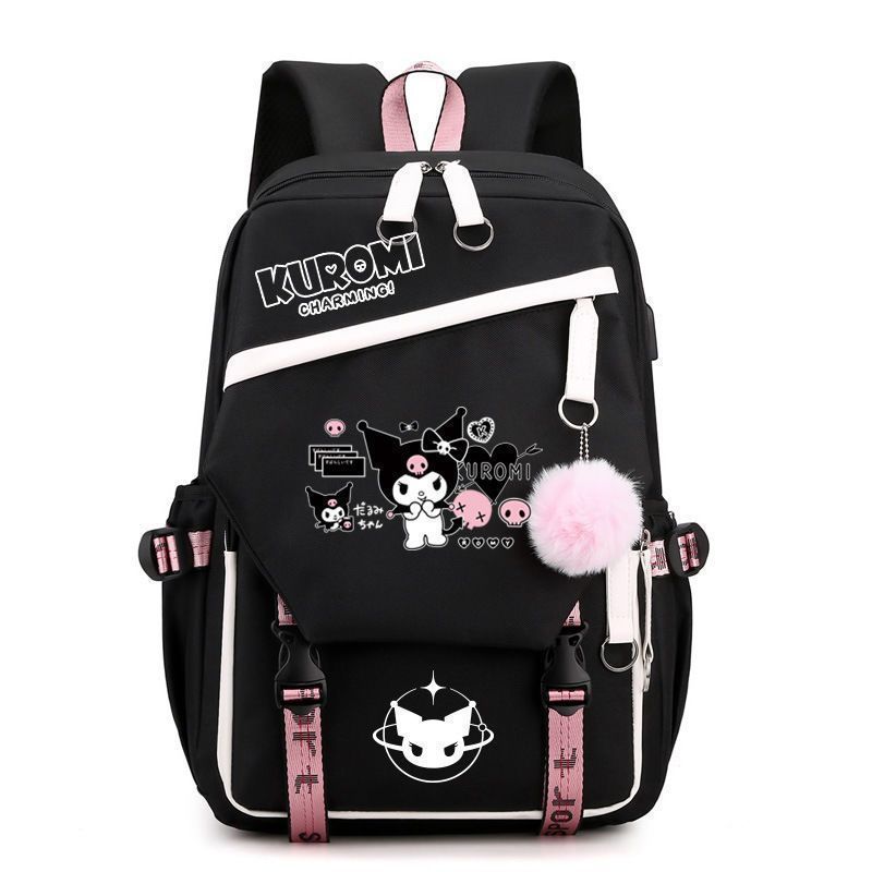 

Melody Joint Peripheral Backpack Female Cute Primary School Students High School Large Capacity Schoolbag one size