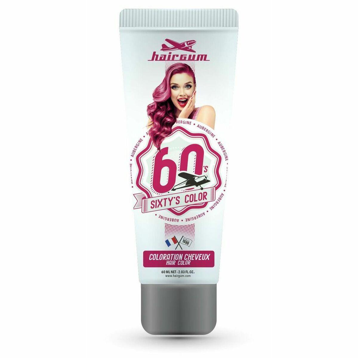 

Полуперманентный краситель для волос Hairgum Sixty s Color Баклажан (60 мл)