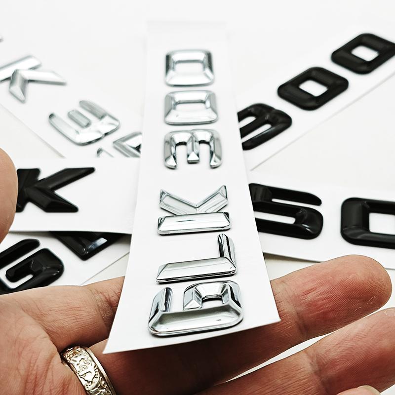 3D ABS Car Letters Logo GLK220 GLK300 GLK350 Badge Rear Trunk Sticker For Mercedes Benz GLK220 GLK300 GLK350 X204 Accessories