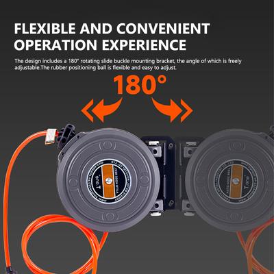 6mm Automatic Retractable Hose Reel Car Wash Garden Irrigation Water Tube Holder Wall Mount High