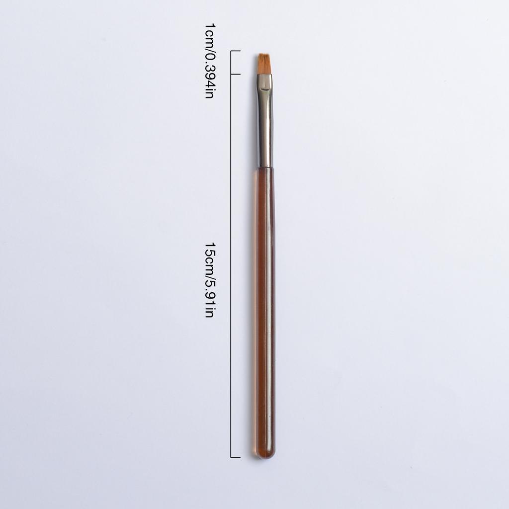 Japanese nail art brush set, pull-up brush for beginners, gradient technique, French round head nail art tool, brush, brown colo