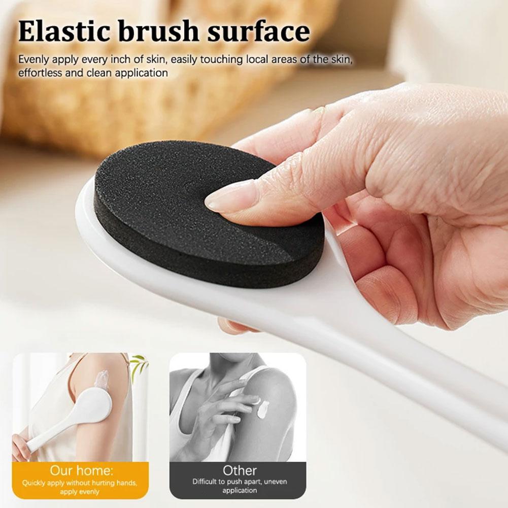 Lotion Applicator Body Wash Brush Padded Brush With Reach Handle Long For Back Application Feet P4S2