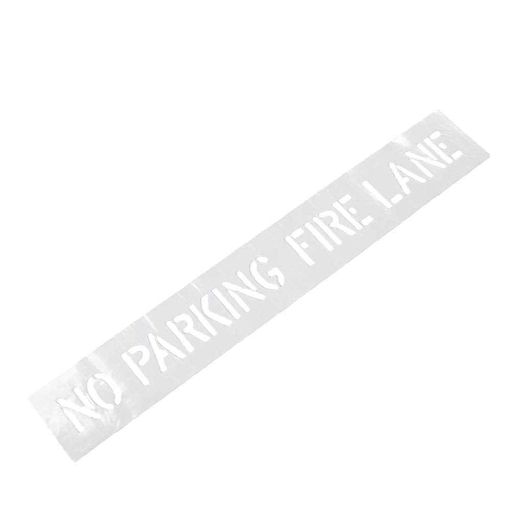 No Parking Fire Lane Stencil Reusable Silicone Parking Lot Painting Template for Parking Lots Curb Concrete Asphalt