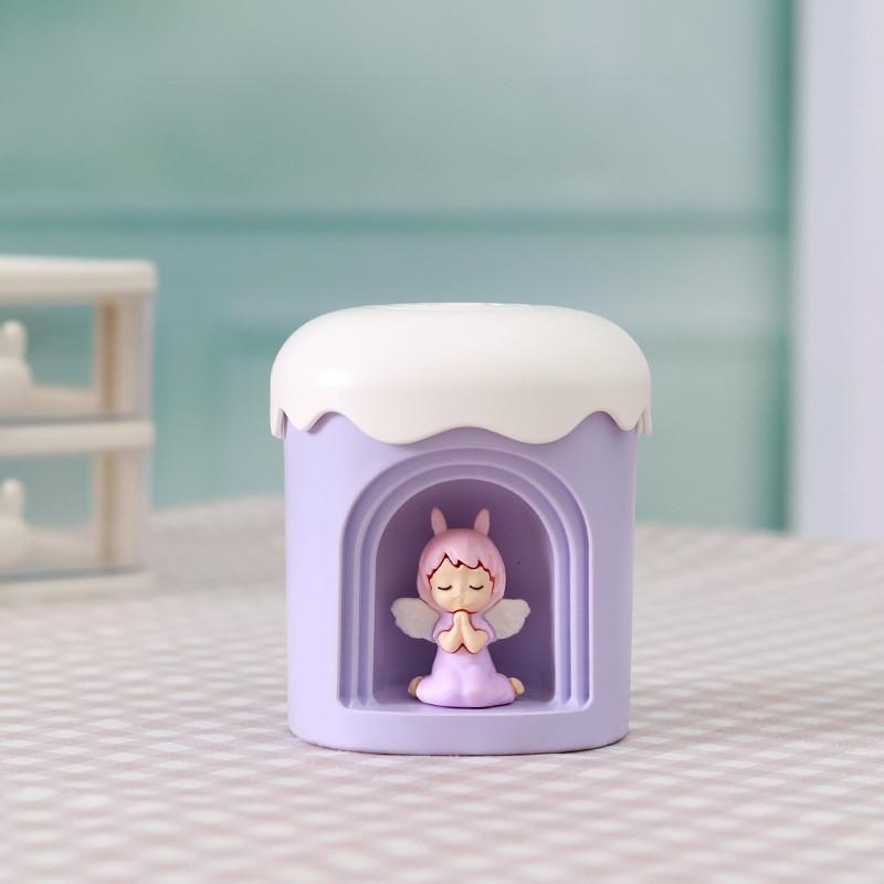 

Vase Angel Onion Shaped Humidifier Night Light Usb Direct Plug Gift Sprayer Angel Purple