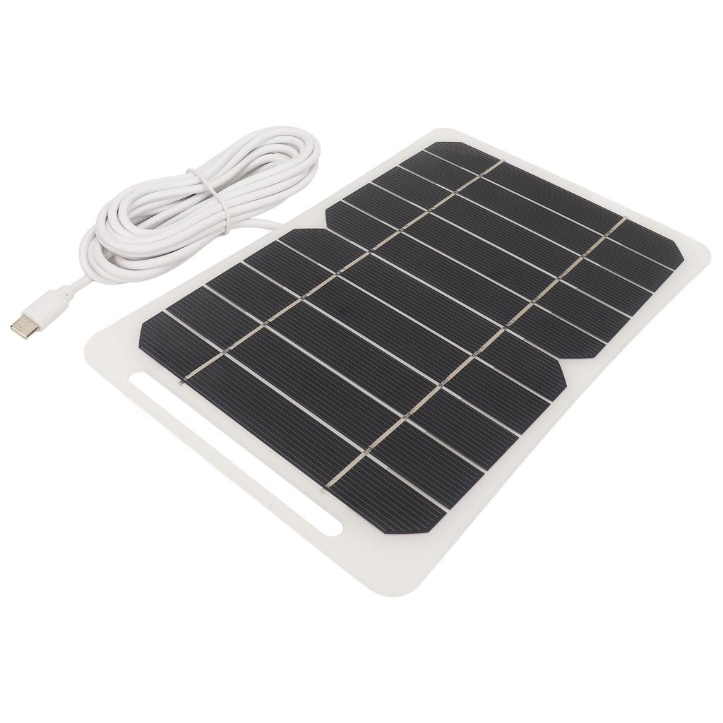 5W5V Solární panel s výstupem typu C Monokrystalický Účinný Přenosný Odolný Modul solárních článků