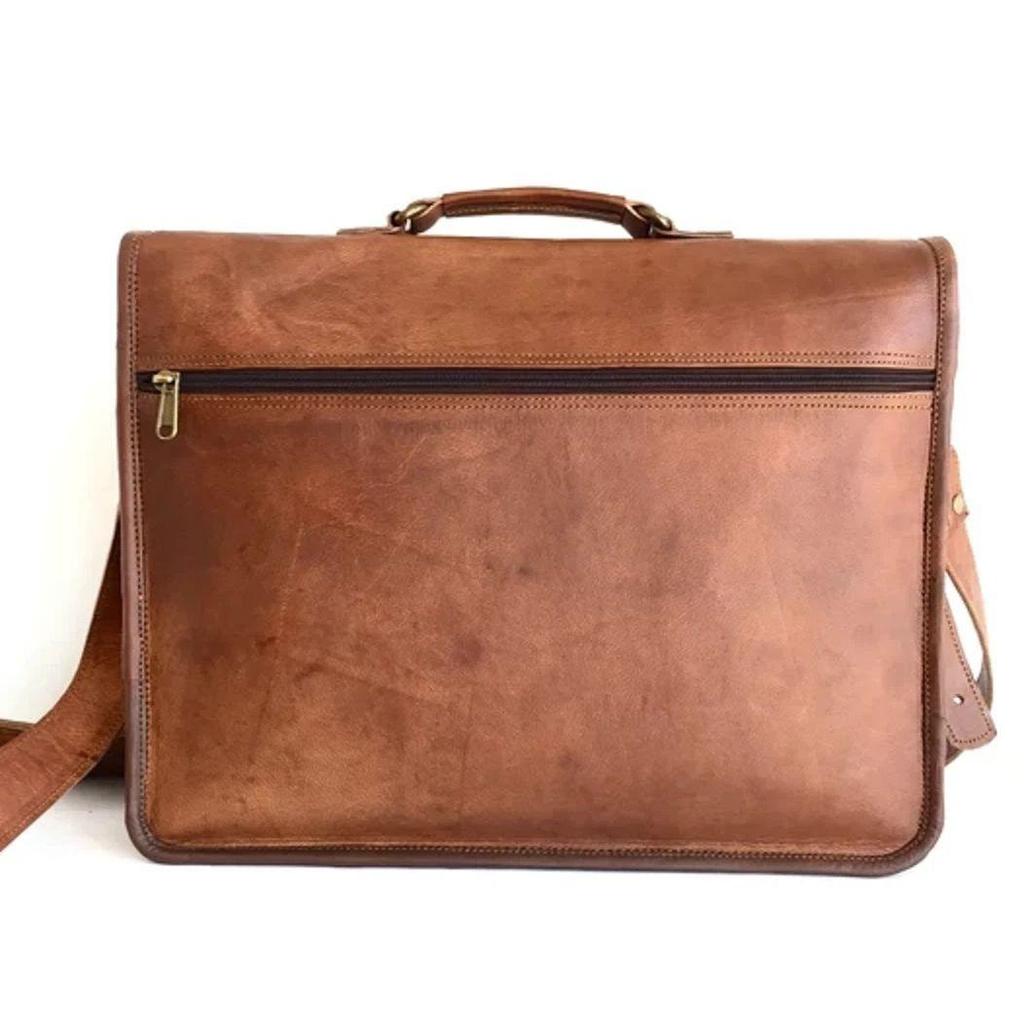 New Special Gift Vintage Leather Messenger Bag Laptop Bag Briefcase Satchel
