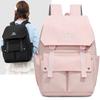 Preppy Einfarbiger Schulranzen Damen Rucksack mit großem Fassungsvermögen