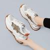 Mesh Shoes Women's Breathable Mesh Dad Shoes Ins Trendy Summer New Flat-bottomed Thick-soled Casual Sports Shoes Children