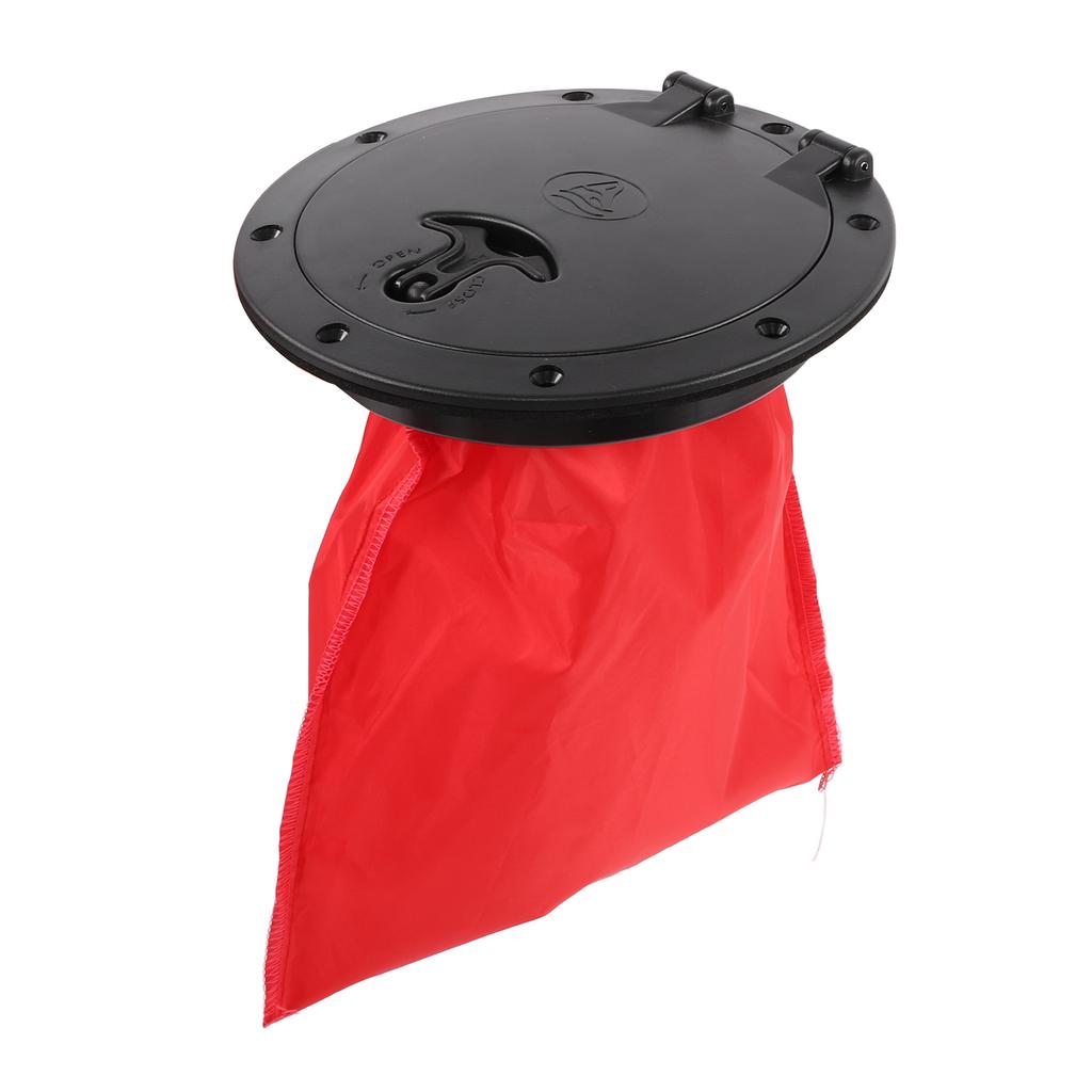 Marine Hatch Cover Black Circular Detachable Inspection Hatch Cover for Boat Kayaking Canoe