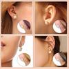 4 Pieces Safe Lock Earring Backs Locking Earring Backs Earring Plugs Heart Shaped Earring Backs Ear Jewelry Accessories
