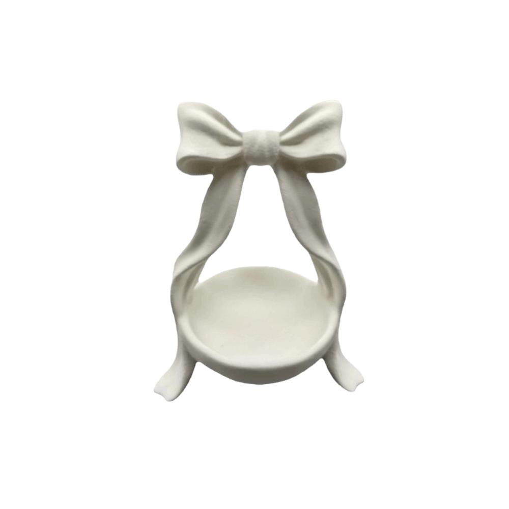 Plastic Material Jewelry Tray Simple Design Key Storage Box New Bowknot Storage Dish Party